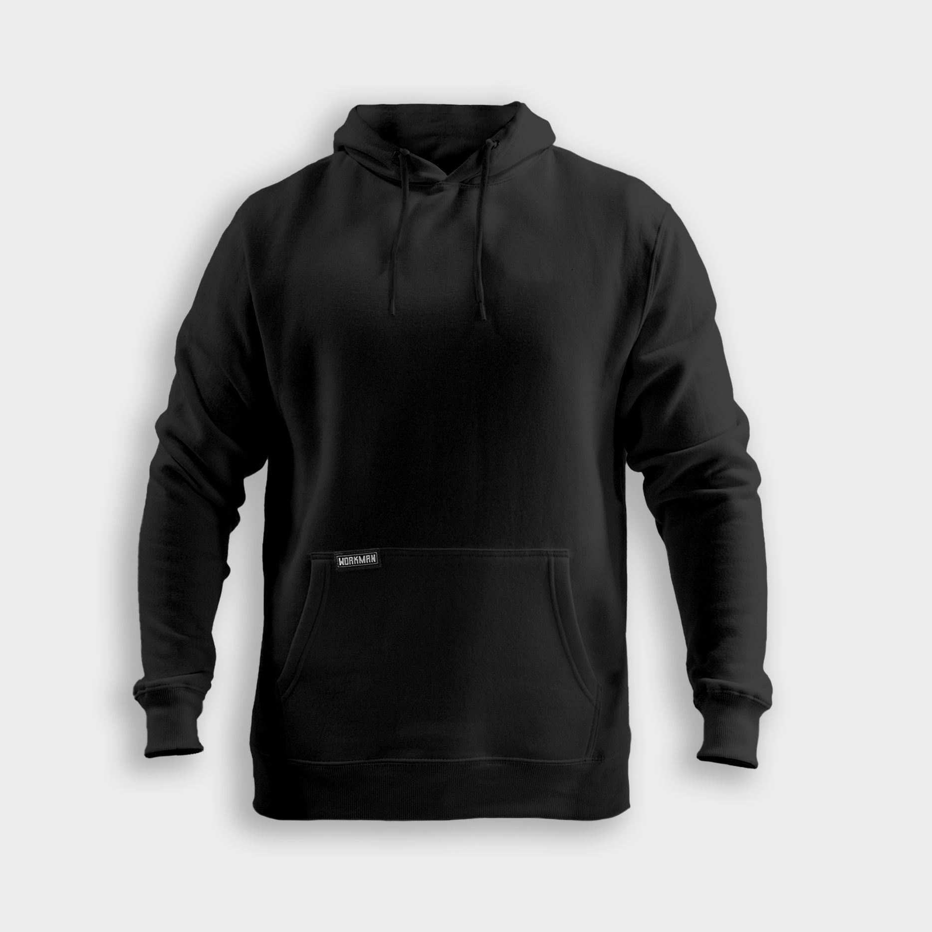 Hoodie front view #black_